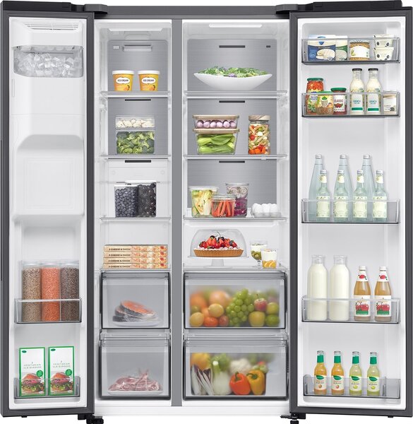 Samsung Frigorifero Americano Side by Side Capacit 640 Litri Classe energetica E Raffreddamento No Frost colore Inox - RS70F64KETEF