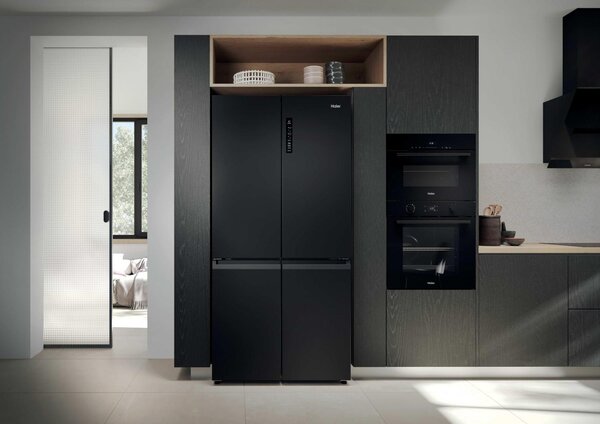 Haier Frigorifero Americano Side by Side Capacit 646 Litri Classe energetica E Raffreddamento No Frost colore Nero - HCR39F19ENPT