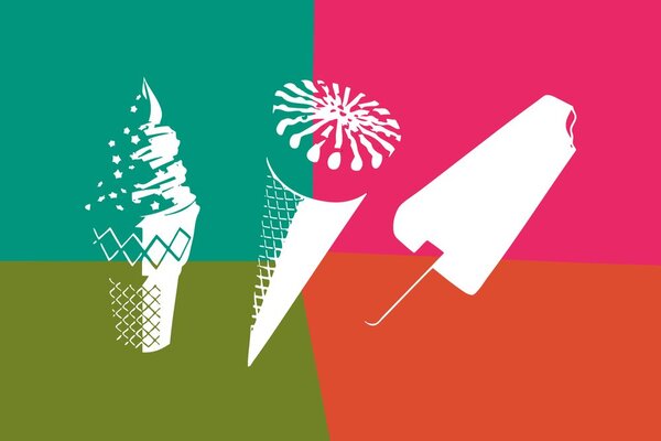 Carta da parati – Gelato pop art