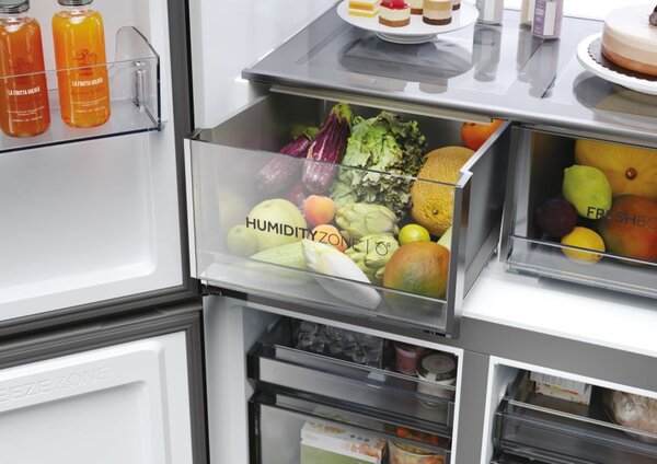 Haier Frigorifero Americano Side by Side Capacit 642 Litri Classe energetica E Raffreddamento No Frost colore Acciaio Inox - HCR79F19EHMD