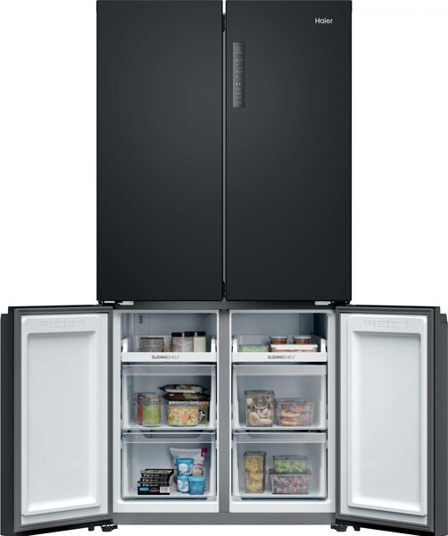Haier Frigorifero Americano Side by Side Capacit 646 Litri Classe energetica E Raffreddamento No Frost colore Nero - HCR39F19ENPT