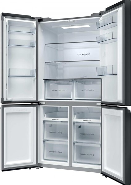 Haier Frigorifero Americano Side by Side Capacit 646 Litri Classe energetica E Raffreddamento No Frost colore Nero - HCR39F19ENPT