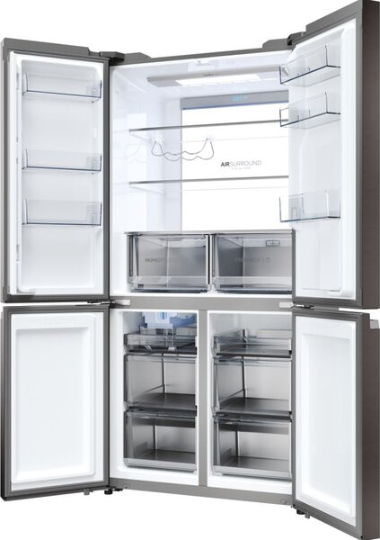 Haier Frigorifero Americano Side by Side Capacit 642 Litri Classe energetica E Raffreddamento No Frost colore Acciaio Inox - HCR79F19EHMD