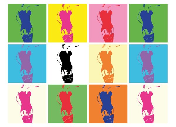 Carta da parati – Fascino pop art della donna