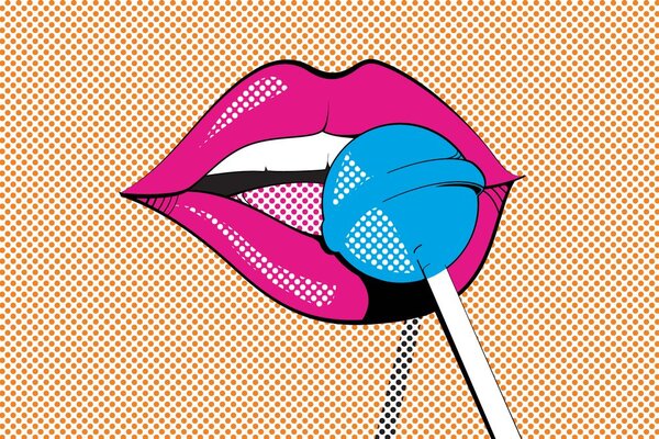 Carta da parati – Lecca-lecca pop art