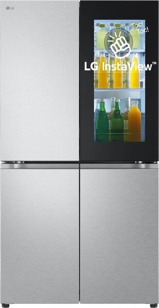 Lg Frigorifero Americano Side by Side Capacit 666 Litri Classe energetica E Raffreddamento No Frost InstaView colore Argento - GMV960MBDE