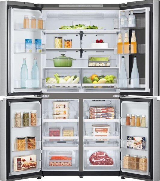 Lg Frigorifero Americano Side by Side Capacit 666 Litri Classe energetica E Raffreddamento No Frost InstaView colore Argento - GMV960MBDE