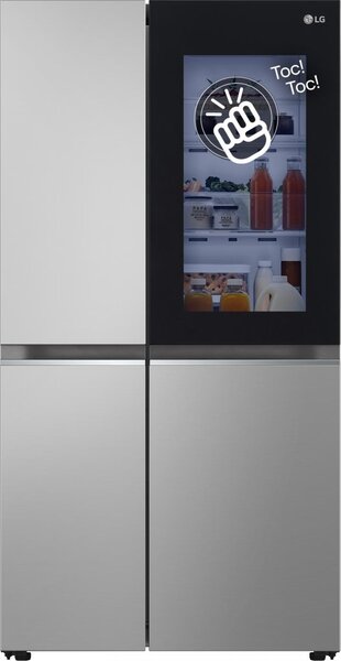 Lg Frigorifero Americano Side by Side Capacit 655 Litri Classe energetica E Raffreddamento No Frost colore Argento - GSVV80PYLL.APYQEUR InstaView