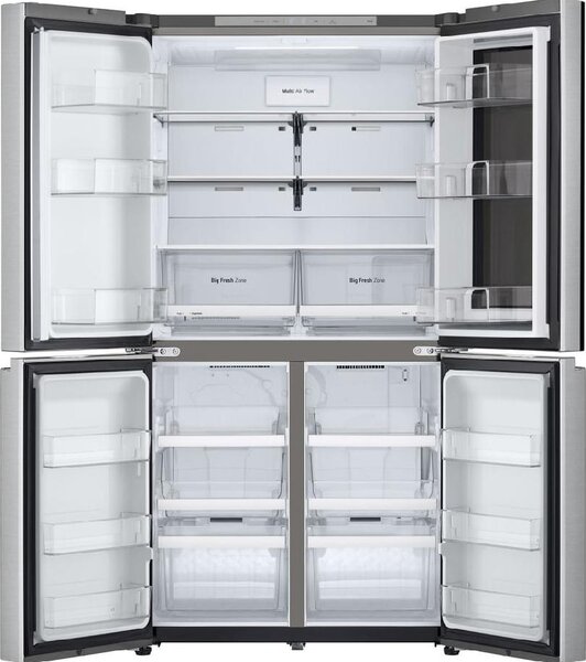 Lg Frigorifero Americano Side by Side Capacit 666 Litri Classe energetica E Raffreddamento No Frost InstaView colore Argento - GMV960MBDE