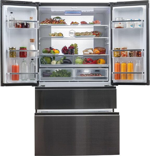 Haier Frigorifero Americano Side by Side Capacit 685 Litri Classe E Raffreddamento No Frost colore Black - HB26FSNAAA