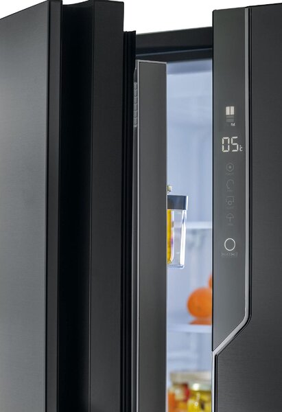 Haier Frigorifero Americano Side by Side Capacit 685 Litri Classe E Raffreddamento No Frost colore Black - HB26FSNAAA