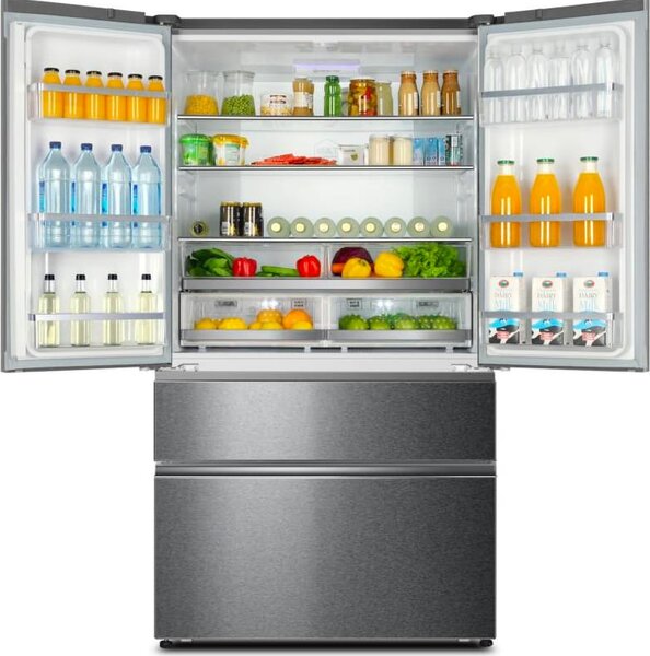 Haier Frigorifero Americano Side by Side Capacit 750 Litri Classe E Raffreddamento No Frost colore Inox - HB26FSSAAA