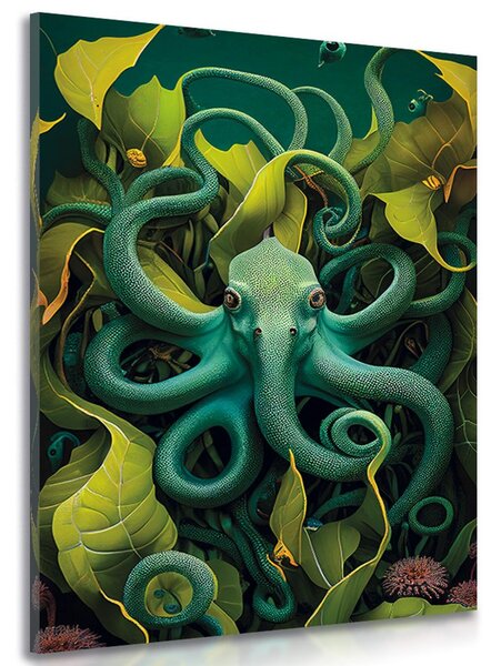 Stampa su tela – Polpo surrealista