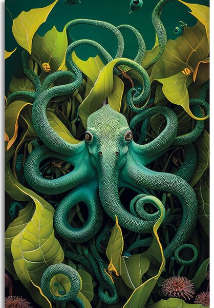 Stampa su tela – Polpo surrealista