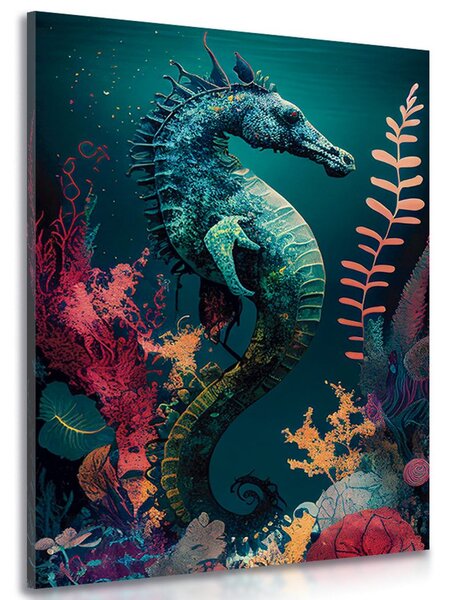 Stampa su tela – Cavalluccio marino surrealista