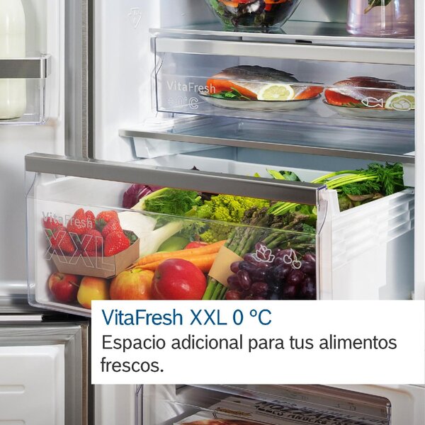 Bosch Frigorifero Americano Side by Side No Frost Capacit 605 Litri Classe E colore Acciaio inossidabile - KFN96VPEA