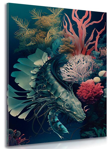 Stampa su tela – Gamberetto surrealista