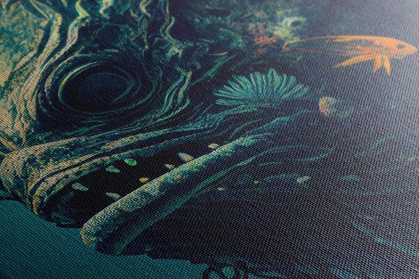 Quadro su tela – Mostro sottomarino surrealista
