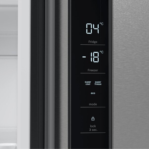 Bosch Frigorifero Americano Side by Side No Frost Capacit 605 Litri Classe E colore Acciaio inossidabile - KFN96VPEA