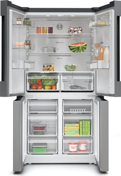 Bosch Frigorifero Americano Side by Side No Frost Capacit 605 Litri Classe E colore Acciaio inossidabile - KFN96VPEA