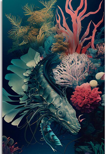 Stampa su tela – Gamberetto surrealista
