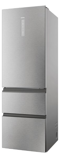 Haier Frigorifero Combinato 3 Porte Capacit 360 Litri Classe energetica D Raffreddamento No Frost colore Acciaio Inox - HTW 3618DNMG