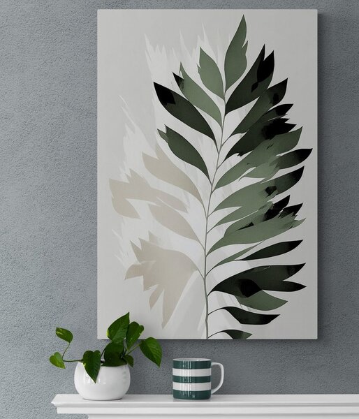 Quadro su tela – Felce minimalista