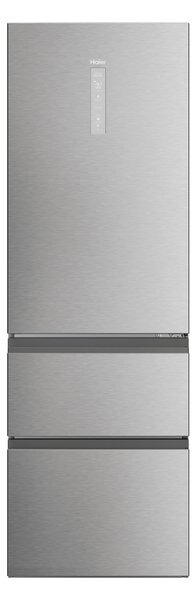 Haier Frigorifero Combinato 3 Porte Capacit 360 Litri Classe energetica D Raffreddamento No Frost colore Acciaio Inox - HTW 3618DNMG
