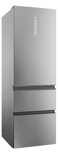 Haier Frigorifero Combinato 3 Porte Capacit 360 Litri Classe energetica D Raffreddamento No Frost colore Acciaio Inox - HTW 3618DNMG