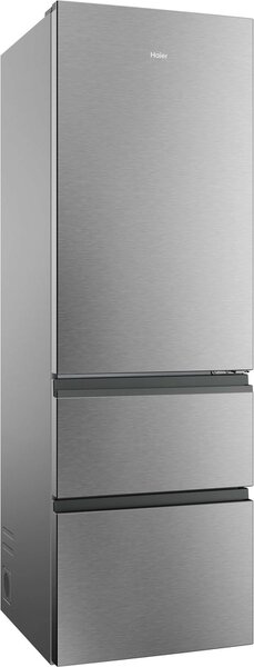 Haier Frigorifero Combinato 3 Porte Capacit 360 Litri Classe energetica C Raffreddamento No Frost colore Argento - HTR3618CNMG 3D 60 Serie 3