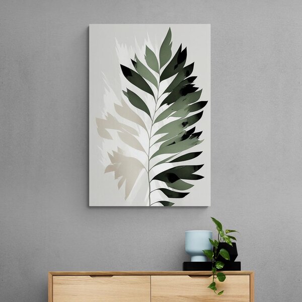 Quadro su tela – Felce minimalista
