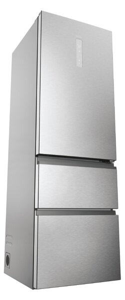 Haier Frigorifero Combinato 3 Porte Capacit 360 Litri Classe energetica D Raffreddamento No Frost colore Acciaio Inox - HTW 3618DNMG