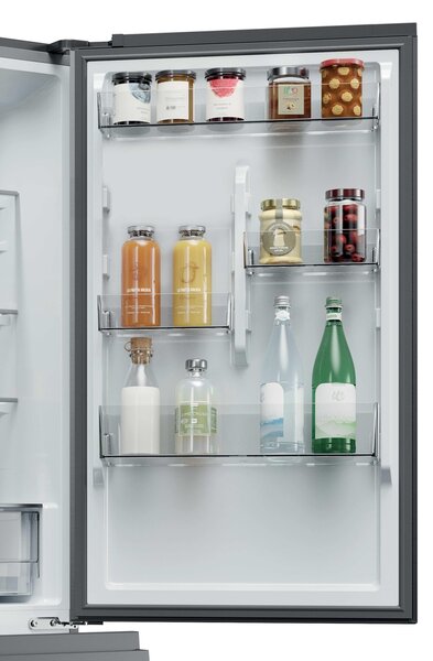 Haier Frigorifero Combinato 3 Porte Capacit 360 Litri Classe energetica C Raffreddamento No Frost colore Argento - HTR3618CNMG 3D 60 Serie 3