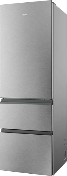 Haier Frigorifero Combinato 3 Porte Capacit 360 Litri Classe energetica C Raffreddamento No Frost colore Argento - HTR3618CNMG 3D 60 Serie 3