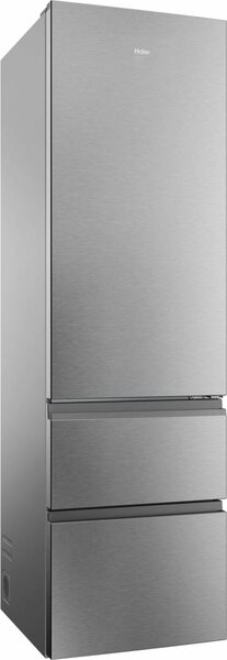 Haier Frigorifero Combinato 3 Porte Capacit 414 Litri Classe energetica C Raffreddamento No Frost colore Argento - HTR3620CNMG 3D 60 Series 3