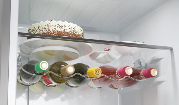 Haier Frigorifero Combinato 3 Porte Capacit 414 Litri Classe energetica D Raffreddamento No Frost colore Argento - HTW5620DNMG 3D 60 Serie 5