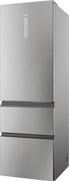Haier Frigorifero Combinato 3 Porte Capacit 360 Litri Classe energetica D Raffreddamento No Frost colore Argento - HTW5618DNMG 3D 60 Serie 5