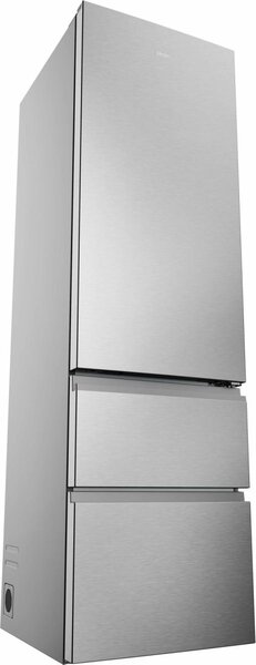 Haier Frigorifero Combinato 3 Porte Capacit 414 Litri Classe energetica C Raffreddamento No Frost colore Argento - HTR3620CNMG 3D 60 Series 3