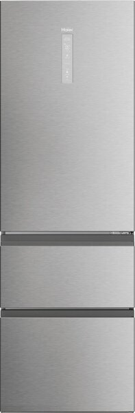 Haier Frigorifero Combinato 3 Porte Capacit 360 Litri Classe energetica D Raffreddamento No Frost colore Argento - HTW5618DNMG 3D 60 Serie 5