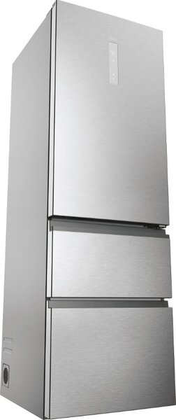 Haier Frigorifero Combinato 3 Porte Capacit 360 Litri Classe energetica D Raffreddamento No Frost colore Argento - HTW5618DNMG 3D 60 Serie 5