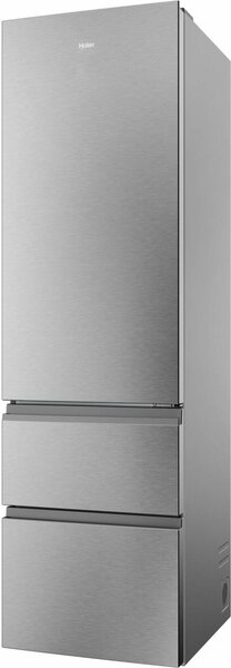 Haier Frigorifero Combinato 3 Porte Capacit 414 Litri Classe energetica C Raffreddamento No Frost colore Argento - HTR3620CNMG 3D 60 Series 3