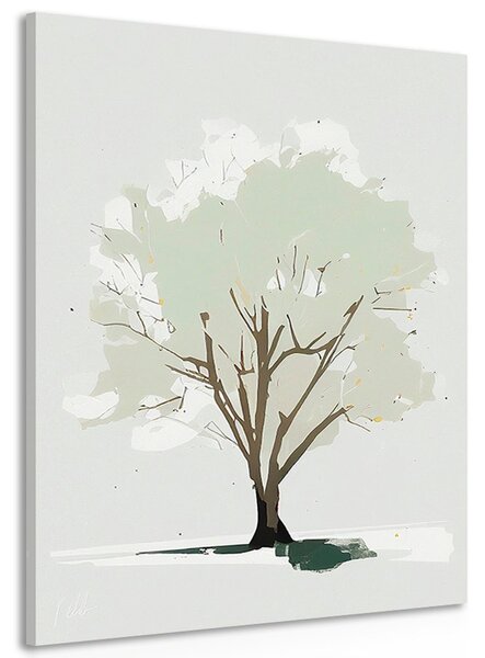 Stampa su tela – Albero con un tocco di minimalismo