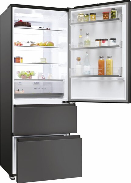 Haier Frigorifero Combinato 3 Porte Capacit 528 Litri Classe energetica E Raffreddamento No Frost colore Nero - HTR5719ENPT 3D 70 Serie 5