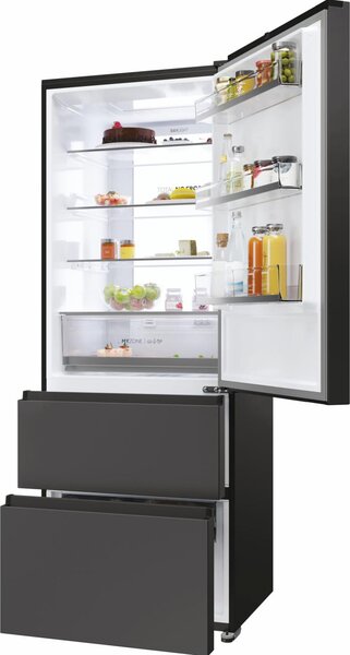 Haier Frigorifero Combinato 3 Porte Capacit 528 Litri Classe energetica E Raffreddamento No Frost colore Nero - HTR5719ENPT 3D 70 Serie 5