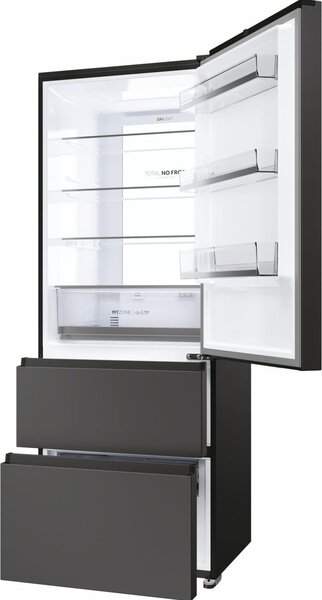 Haier Frigorifero Combinato 3 Porte Capacit 528 Litri Classe energetica E Raffreddamento No Frost colore Nero - HTR5719ENPT 3D 70 Serie 5
