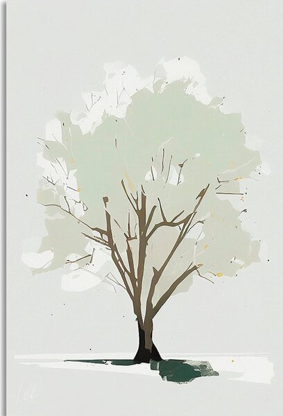 Stampa su tela – Albero con un tocco di minimalismo