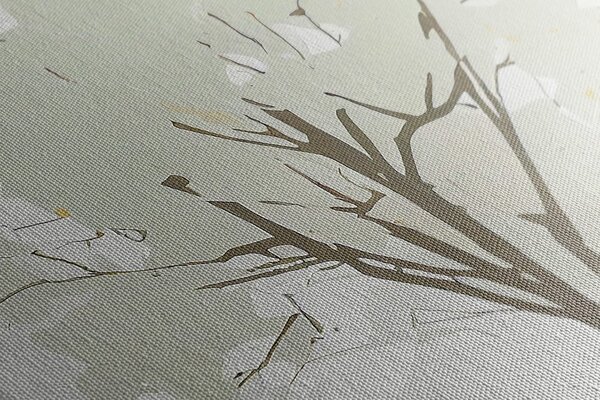 Stampa su tela – Albero con un tocco di minimalismo