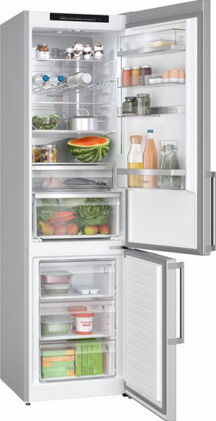 Bosch Frigorifero Combinato 363 Litri Classe A Raffreddamento No Frost colore Inox - Serie 6 KGN39AIAT