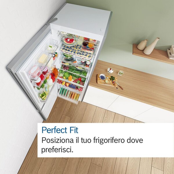 Bosch Frigorifero Combinato 363 Litri Classe A Raffreddamento No Frost colore Inox - Serie 6 KGN39AIAT