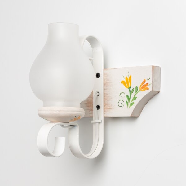 Brilagi - Applique QUEEN 1xE14/40W/230V faggio/color crema